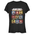 thumbnail image 1 of Junior's Star Trek: The Next Generation Starfleet Crew Portraits Playing Cards Frame  Graphic Tee Black Medium, 1 of 3