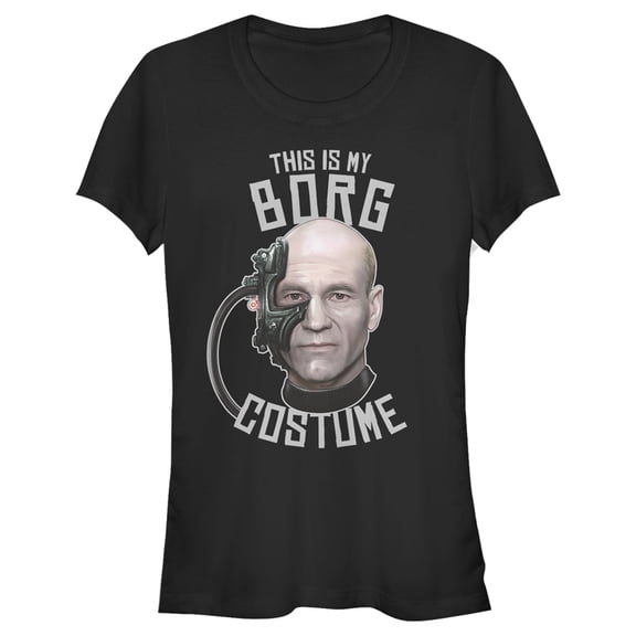 Junior's Star Trek: The Next Generation This is My Borg Costume Graphic Tee Black 2X Large