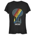 thumbnail image 1 of Junior's Star Trek: The Next Generation USS Enterprise Rainbow Streak Graphic Tee Black X Large, 1 of 3