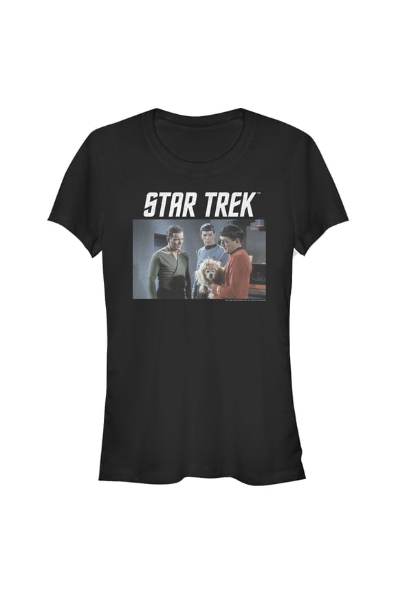 Junior's Star Trek: The Original Series Alien Dog Graphic Tee Black X Large