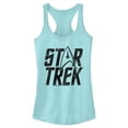 thumbnail image 1 of Junior's Star Trek: The Original Series Distressed Logo Racerback Tank Top Cancun X Large, 1 of 4