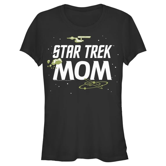 Junior's Star Trek: The Original Series Original Mom Graphic Tee Black Small
