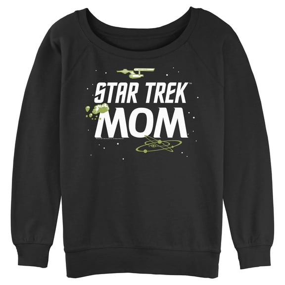 Junior's Star Trek: The Original Series Original Mom Sweatshirt Black Small