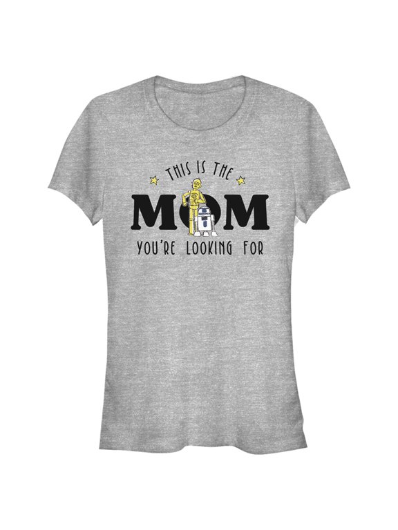 Junior's Star Wars: A New Hope Mom You're Looking For Graphic Tee Athletic Heather Large
