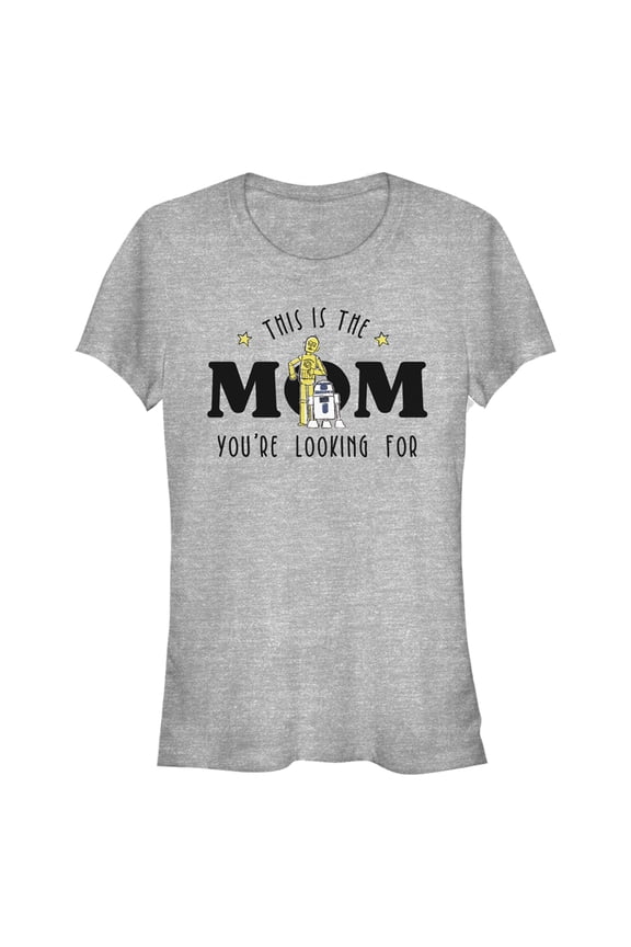 Junior's Star Wars: A New Hope Mom You're Looking For  Graphic Tee Athletic Heather Small