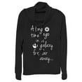 thumbnail image 1 of Junior's Star Wars A Time Ago in a Galaxy Far Far Away  Cowl Neck Sweatshirt Black 2X Large, 1 of 3