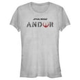 thumbnail image 1 of Junior's Star Wars: Andor Black Logo Graphic Tee Athletic Heather Large, 1 of 3