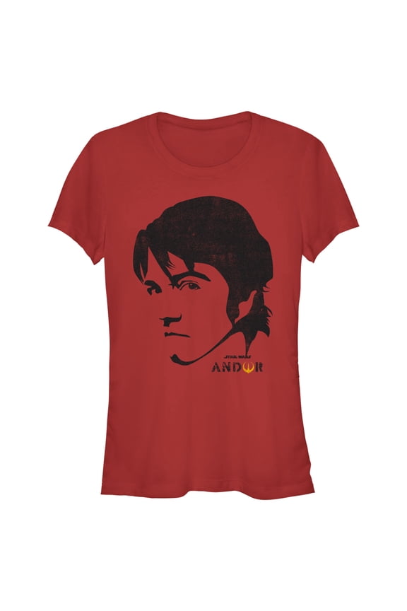 Junior's Star Wars: Andor Cassian Eye Glare Graphic Tee Red Small