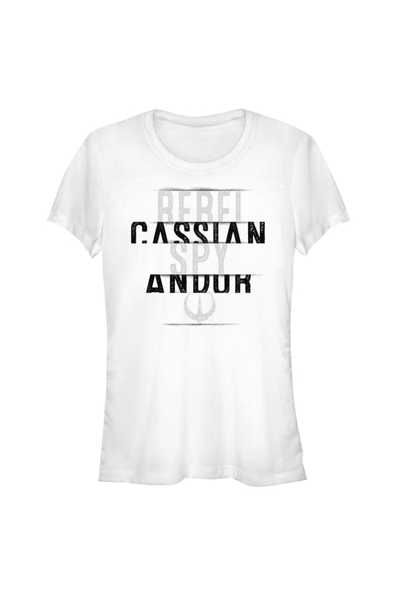 Junior's Star Wars: Andor Cassian the Rebel Spy Graphic Tee White X Large