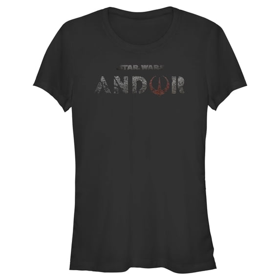 Junior's Star Wars: Andor Dark Logo Graphic Tee Black Medium