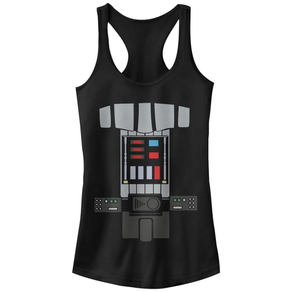 Junior's Star Wars Becoming Darth Vader Racerback Tank Top Black Medium