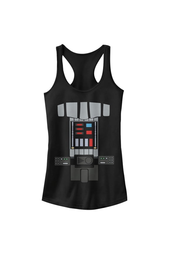 Junior's Star Wars Becoming Darth Vader Racerback Tank Top Black X Large
