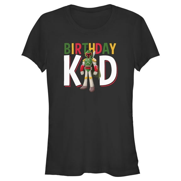 Junior's Star Wars Boba Fett Birthday Kid  Graphic T-Shirt