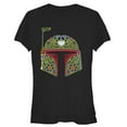 thumbnail image 1 of Junior's Star Wars Boba Fett Sugar Skull  Graphic Tee Black Small, 1 of 2