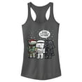 thumbnail image 1 of Junior's Star Wars Christmas Boba It's Cold Outside Racerback Tank Top Charcoal Medium, 1 of 4