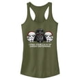 thumbnail image 1 of Junior's Star Wars Christmas Empire Lack of Cheer Racerback Tank Top Military Green X Small, 1 of 3