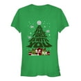thumbnail image 1 of Junior's Star Wars Christmas Gifts Be With You  Graphic Tee Kelly Green X Large, 1 of 2