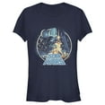 thumbnail image 1 of Junior's Star Wars Classic Scene Circle  Graphic Tee Navy Blue X Large, 1 of 2
