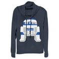 thumbnail image 1 of star wars juniors'  cute cartoon r2-d2 cowl neck sweatshirt, 1 of 3