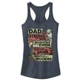 thumbnail image 1 of Junior's Star Wars Dad You are Strong Inventive Clever Gentle  Racerback Tank Top Indigo X Small, 1 of 4