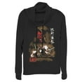 thumbnail image 1 of Junior's Star Wars Darth Maul Kanji Battle  Cowl Neck Sweatshirt Black 2X Large, 1 of 3