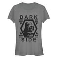 thumbnail image 1 of Junior's Star Wars Darth Vader Hexagon Frame  Graphic Tee Charcoal Medium, 1 of 2