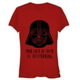 thumbnail image 1 of Junior's Star Wars Darth Vader Just Saying  Graphic Tee Red Small, 1 of 2