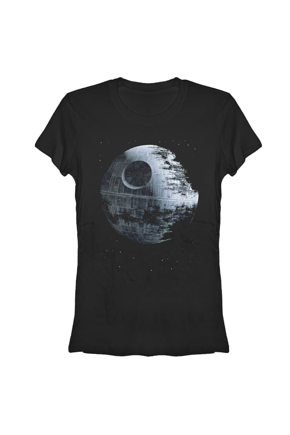 Junior's Star Wars Death Star Graphic Tee Black Small