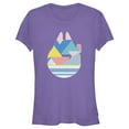 thumbnail image 1 of Junior's Star Wars Easter Egg Millennium Falcon  Graphic Tee Purple Large, 1 of 3