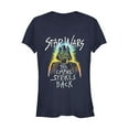 thumbnail image 1 of Junior's Star Wars Empire Strikes Back Vader Halo Graphic Tee Navy Blue X Large, 1 of 2