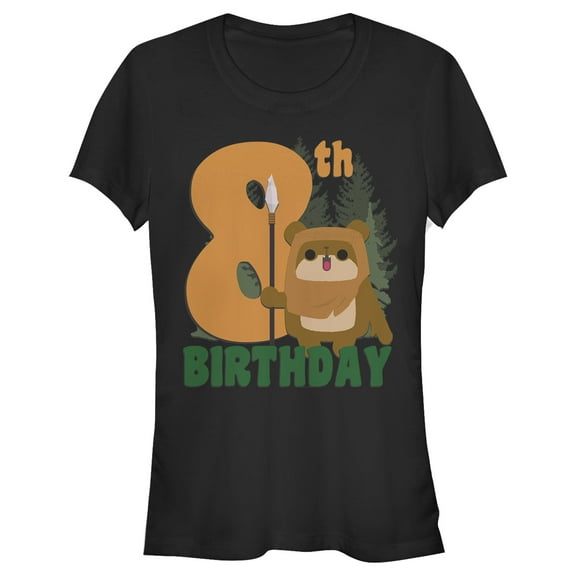 Junior's Star Wars Ewok 8th Birthday  Graphic T-Shirt