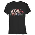thumbnail image 1 of Junior's Star Wars Flower Logo Graphic Tee Black X Large, 1 of 2