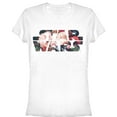 thumbnail image 1 of Junior's Star Wars Flower Logo  Graphic Tee White Medium, 1 of 2