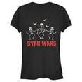 thumbnail image 1 of Junior's Star Wars Halloween Vader Skeletons  Graphic Tee Black 2X Large, 1 of 3