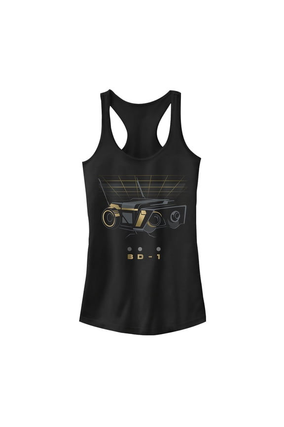 Junior's Star Wars Jedi: Fallen Order BD-1 Droid Racerback Tank Top Black X Small