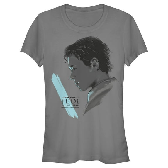Junior's Star Wars Jedi: Fallen Order Cal Kestis Lightsaber Graphic Tee Charcoal Small