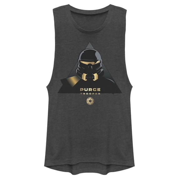Junior's Star Wars Jedi: Fallen Order Purge Trooper Symbol Festival Muscle Graphic Tee Charcoal Small