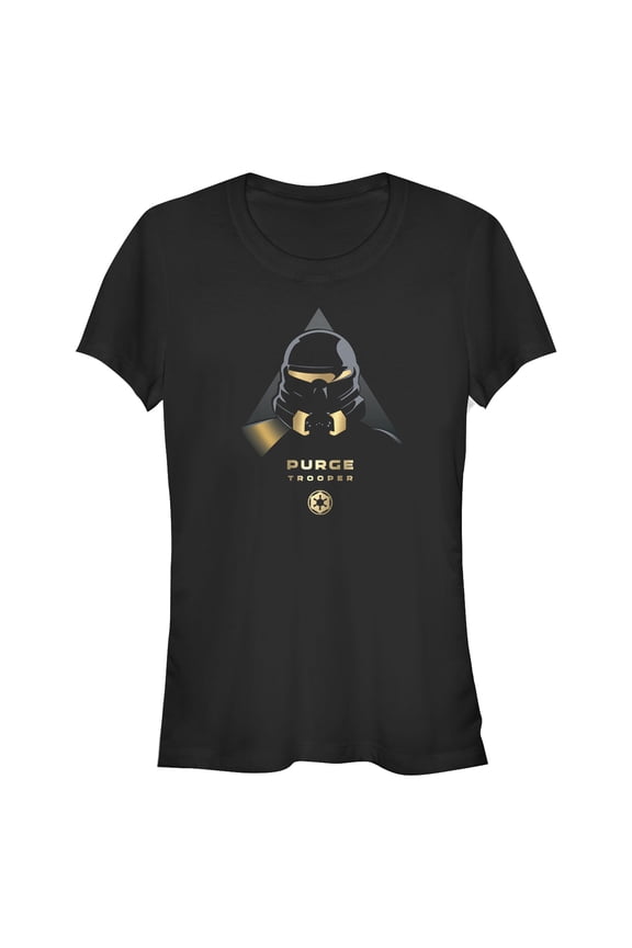 Junior's Star Wars Jedi: Fallen Order Purge Trooper Symbol Graphic Tee Black Medium