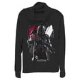 thumbnail image 1 of Junior's Star Wars Jedi: Fallen Order Second Sister Inquisitor  Cowl Neck Sweatshirt Black X Small, 1 of 3