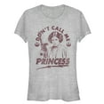thumbnail image 1 of Junior's Star Wars Leia Don't Call Me Princess  Graphic Tee Athletic Heather 2X Large, 1 of 2
