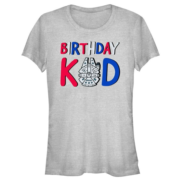 Junior's Star Wars Millennium Falcon Birthday Kid  Graphic T-Shirt