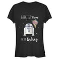 thumbnail image 1 of Junior's Star Wars Mother's Day R2-D2 Greatest Mom in the Galaxy Graphic Tee Black Medium, 1 of 3