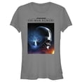 thumbnail image 1 of Junior's Star Wars: Obi-Wan Kenobi Darth Vader vs Kenobi Galactic Battle Poster  Graphic Tee Charcoal Small, 1 of 3