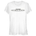 thumbnail image 1 of Junior's Star Wars: Obi-Wan Kenobi Original Series Logo Graphic Tee White X Large, 1 of 3