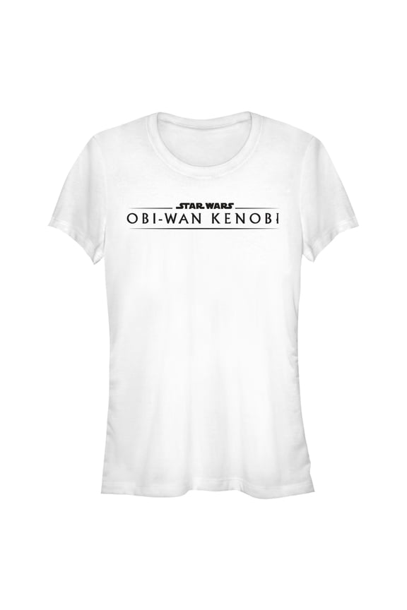 Junior's Star Wars: Obi-Wan Kenobi Original Series Logo Graphic Tee White X Large