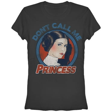 Junior's Star Wars Princess Leia  Graphic Tee Charcoal Large