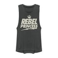 thumbnail image 1 of Junior's Star Wars Rebel Princess Rocker  Festival Muscle Graphic Tee Charcoal Medium, 1 of 3