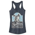 thumbnail image 1 of Junior's Star Wars Retro Character Collage  Racerback Tank Top Indigo X Small, 1 of 3
