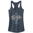thumbnail image 1 of Junior's Star Wars Retro Vader Lightsaber X Racerback Tank Top Indigo Large, 1 of 3