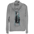 thumbnail image 1 of Junior's Star Wars Rogue One Jyn Defiance U-Wing Cowl Neck Sweatshirt Gray Heather 2X Large, 1 of 3